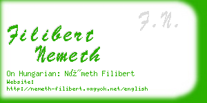 filibert nemeth business card